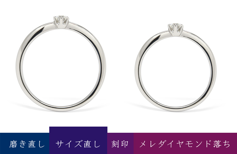 アフターサービスサイズ直し